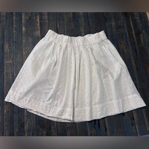 White Prairie Skirt Summer Small Cottagecore Boho